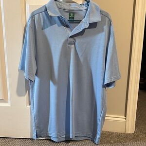 Pro Tour Light Blue Men's Polo Shirt - Performance Short Sleeve